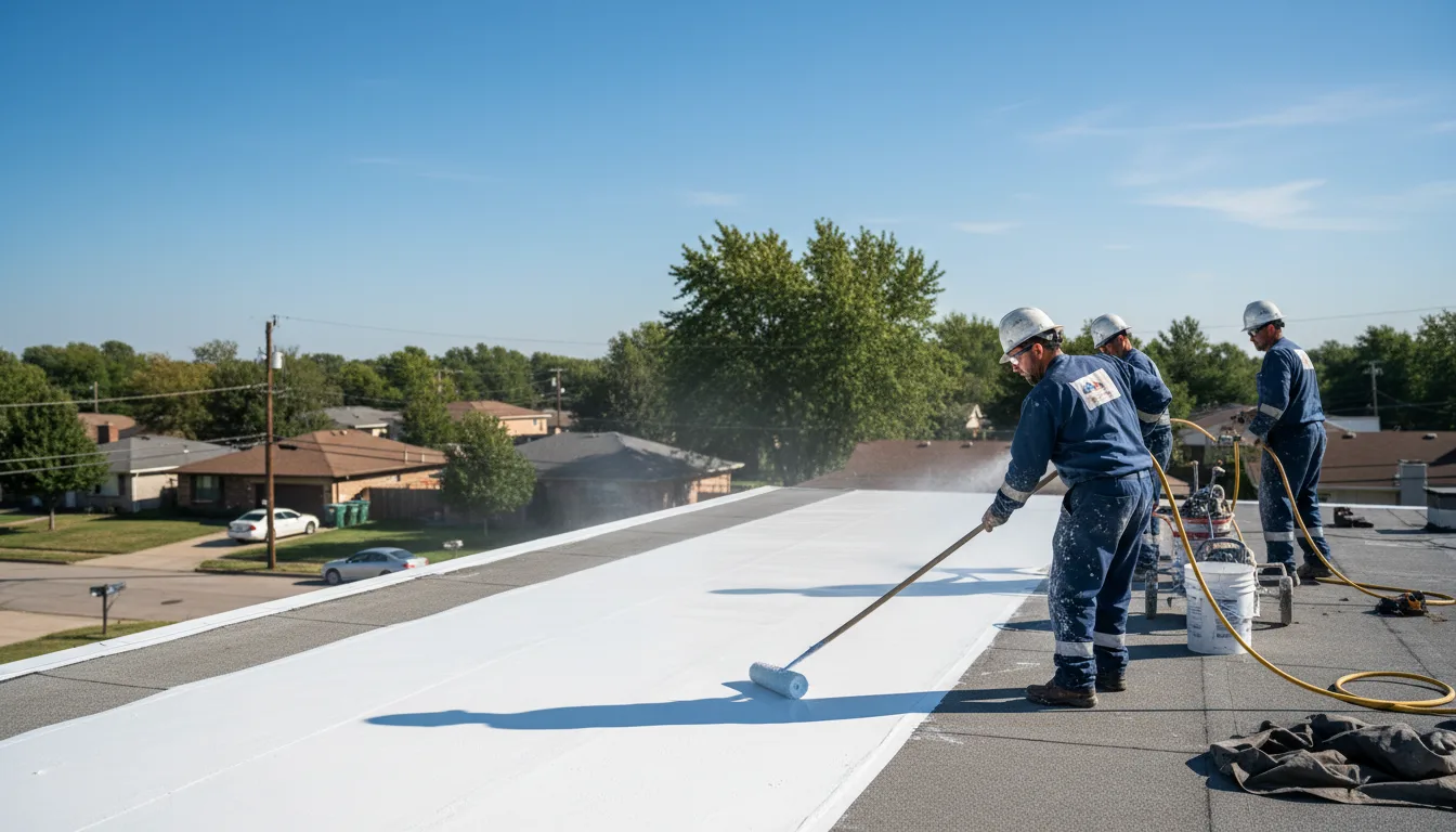 Commercial roof coating in Stockertown, PA near me